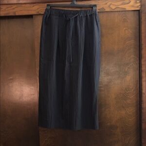 Black Label Classic Black Midi Skirt